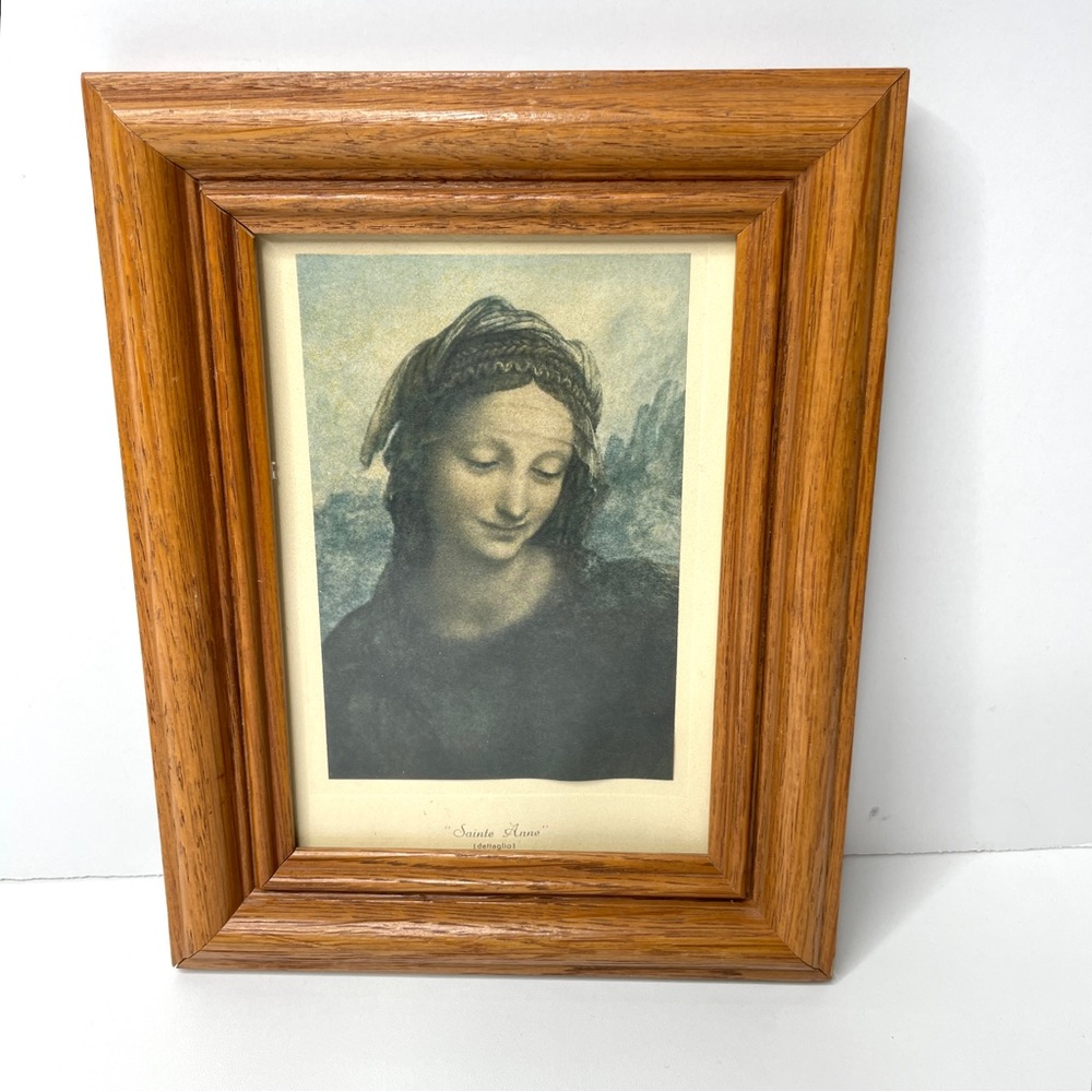 Portrait of Saint Anne by Leonardo Da Vinci Framed Print